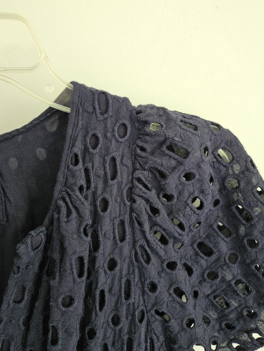 Anthropologie Navy Eyelet Somerset Mini Dress - Picture 6 of 6